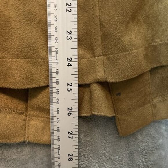 Notations Women Western Cowboy Ruffle Faux Suede Lightweight Jacket Top 2X Plus - Picture 9 of 11